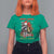 Funny Christmas Racoon T Shirt For Women Sorta Merry Sorta Feral Xmas Wreath - Wonder Print Shop