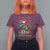 Funny Christmas Racoon T Shirt For Women Sorta Merry Sorta Feral Xmas Wreath - Wonder Print Shop