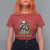 Funny Christmas Racoon T Shirt For Women Sorta Merry Sorta Feral Xmas Wreath - Wonder Print Shop
