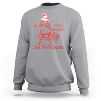 Funny Christmas Baking Sweatshirt I Baked You Some Shut The Fucupcakes Vintage Santa Hat - Wonder Print Shop