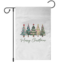 Merry Christmas Coquette Xmas Tree Garden Flag Cute Pink Bow - Wonder Print Shop