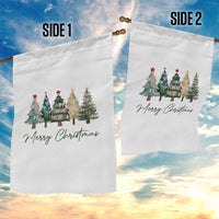 Merry Christmas Coquette Xmas Tree Garden Flag Cute Pink Bow - Wonder Print Shop