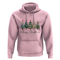 Merry Christmas Coquette Xmas Tree Hoodie Cute Pink Bow