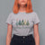 Merry Christmas Coquette Xmas Tree T Shirt For Women Cute Pink Bow - Wonder Print Shop
