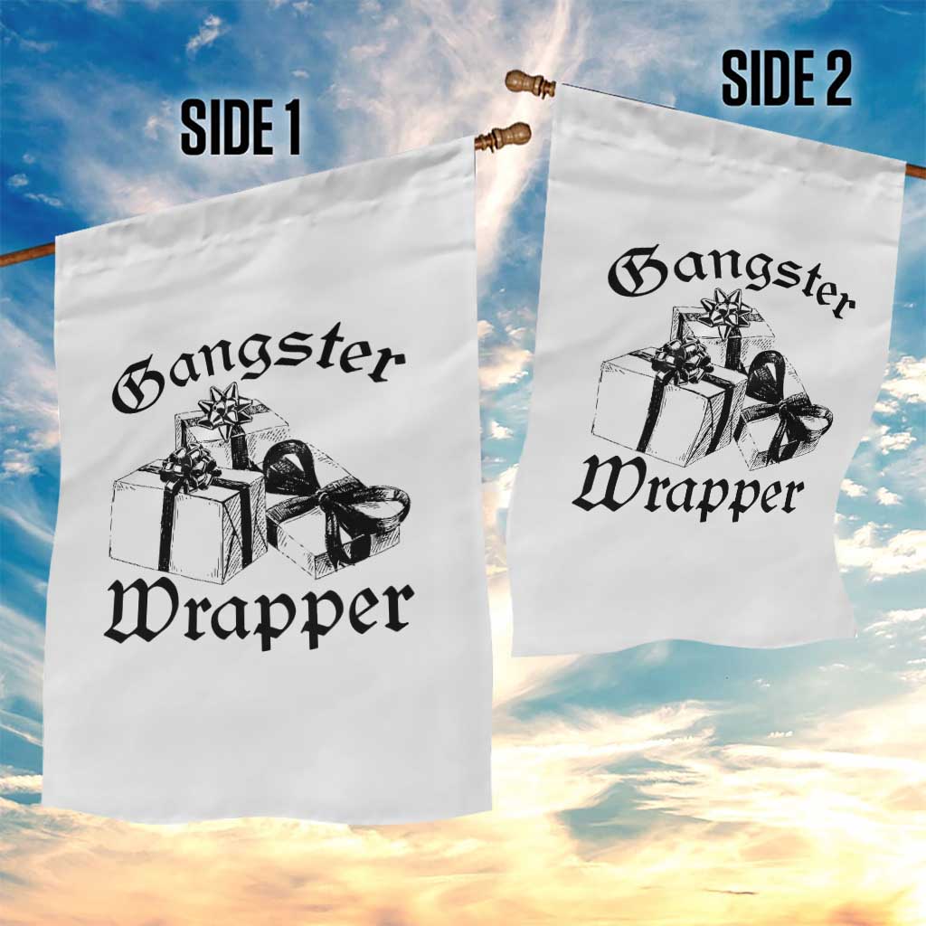 Funny Christmas Garden Flag Gangster Wrapper Vintage Presents Gift - Wonder Print Shop