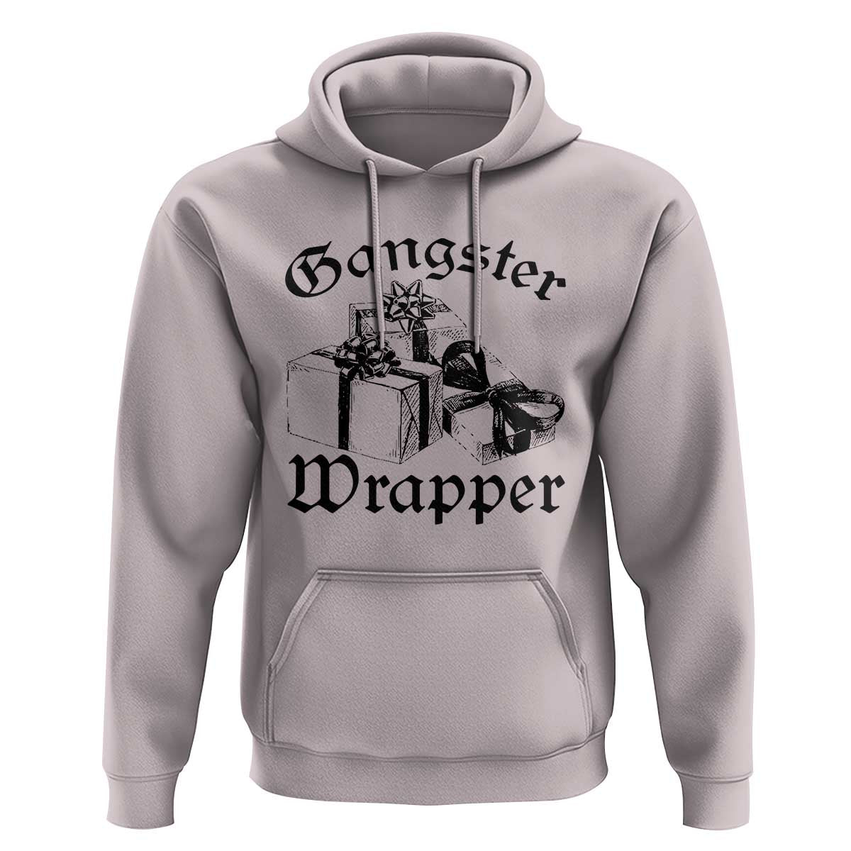 Funny Christmas Hoodie Gangster Wrapper Vintage Presents Gift
