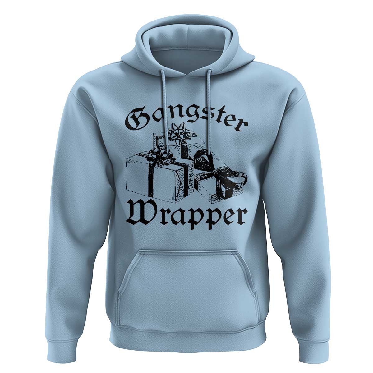 Funny Christmas Hoodie Gangster Wrapper Vintage Presents Gift