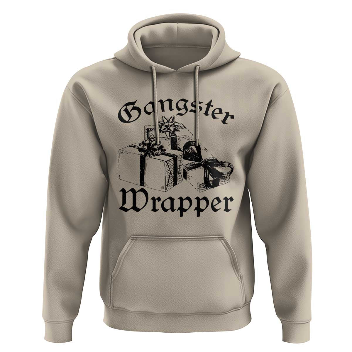 Funny Christmas Hoodie Gangster Wrapper Vintage Presents Gift