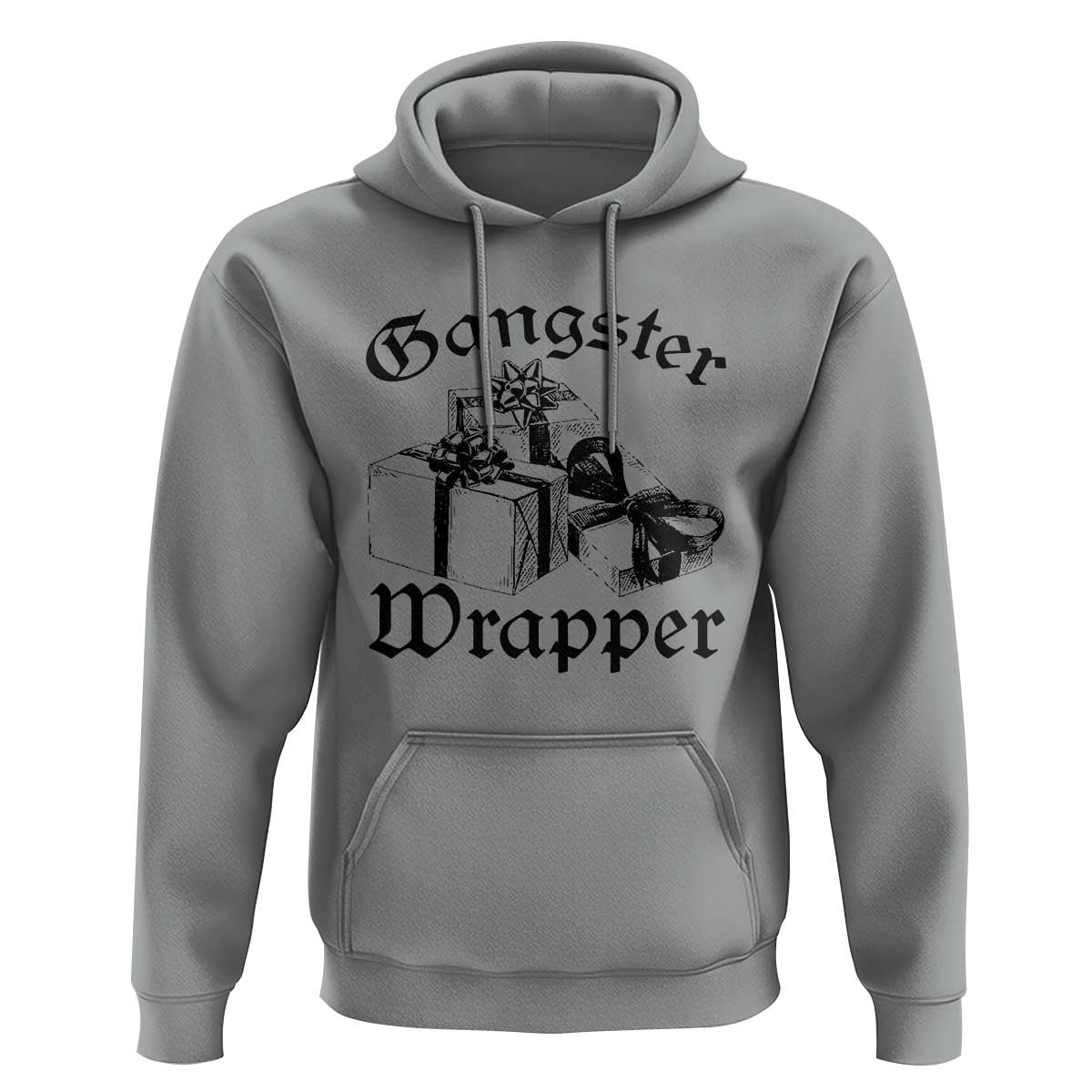 Funny Christmas Hoodie Gangster Wrapper Vintage Presents Gift