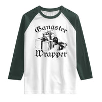 Funny Christmas Raglan Shirt Gangster Wrapper Vintage Presents Gift - Wonder Print Shop