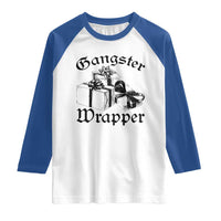 Funny Christmas Raglan Shirt Gangster Wrapper Vintage Presents Gift - Wonder Print Shop