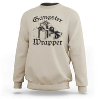 Funny Christmas Sweatshirt Gangster Wrapper Vintage Presents Gift - Wonder Print Shop