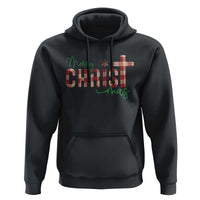 Christian Christmas Hoodie Merry Christmas Cross Faith