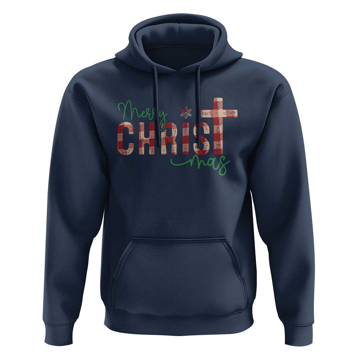 Christian Christmas Hoodie Merry Christmas Cross Faith