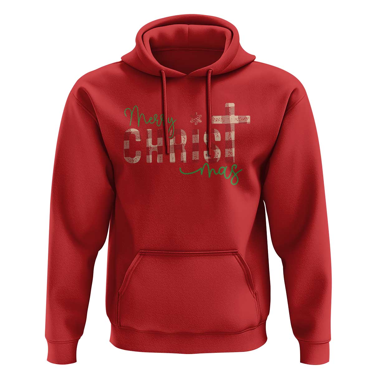 Christian Christmas Hoodie Merry Christmas Cross Faith