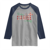 Christian Christmas Raglan Shirt Merry Christmas Cross Faith - Wonder Print Shop