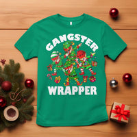 Funny Gangster Wrapper T Shirt Christmas Gangsta Elf Crew Presents - Wonder Print Shop
