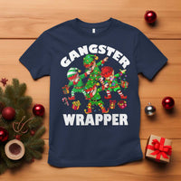 Funny Gangster Wrapper T Shirt Christmas Gangsta Elf Crew Presents - Wonder Print Shop
