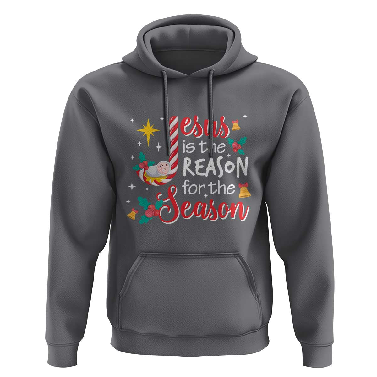 Jesus Is The Reason For The Season Hoodie Christmas Jolly Bell