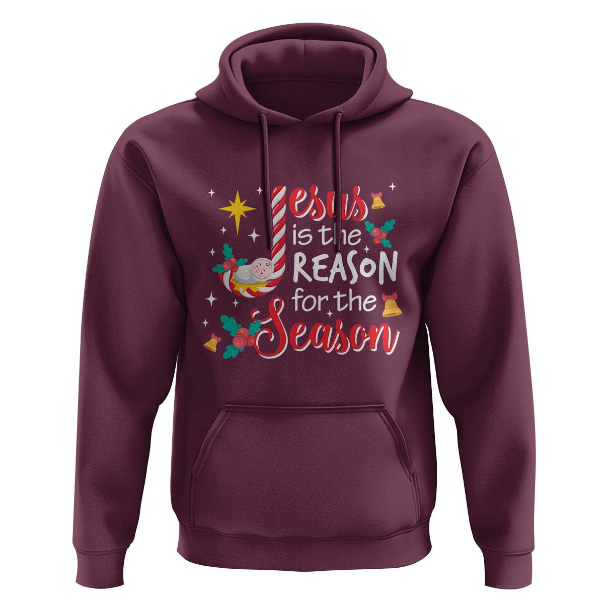 Jesus Is The Reason For The Season Hoodie Christmas Jolly Bell