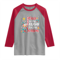 Jesus Is The Reason For The Season Raglan Shirt Christmas Jolly Bell - Wonder Print Shop