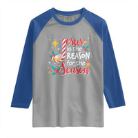 Jesus Is The Reason For The Season Raglan Shirt Christmas Jolly Bell - Wonder Print Shop