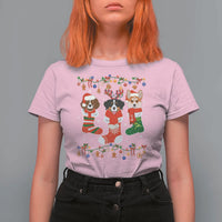 Funny Christmas Dog Owner T Shirt For Women Socks Xmas Holiday - Wonder Print Shop