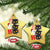 Funny Xmas Black Cat Triple Ho Christmas Ornament - Wonder Print Shop