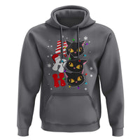 Funny Christmas Black Cat Triple Ho Hoodie
