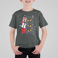 Funny Christmas Black Cat Triple Ho T Shirt For Kid - Wonder Print Shop