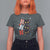 Funny Christmas Black Cat Triple Ho T Shirt For Women - Wonder Print Shop