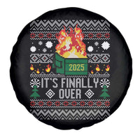 Funny Christmas Lil Dumpster Fire Spare Tire Cover It Is Finally Over 2025 - Wonder Print Shop