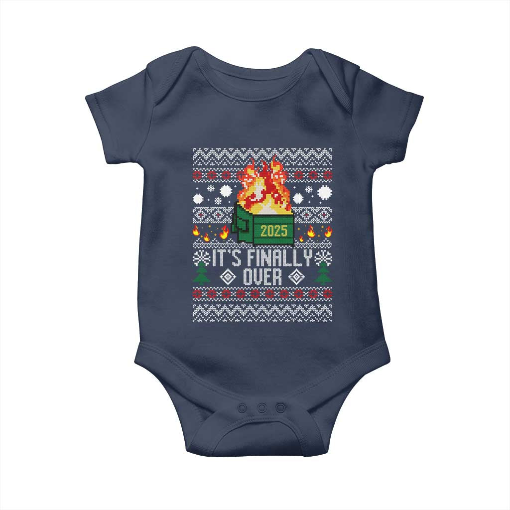 Funny Christmas Lil Dumpster Fire Baby Onesie It Is Finally Over 2025 - Wonder Print Shop