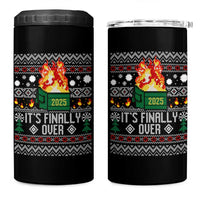 Funny Christmas Lil Dumpster Fire 4 in 1 Can Cooler Tumbler It Is Finally Over 2025 - Wonder Print Shop