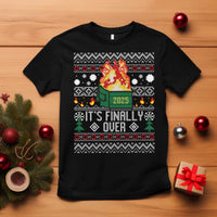 Funny Christmas Lil Dumpster Fire T Shirt It Is Finally Over 2025 - Wonder Print Shop