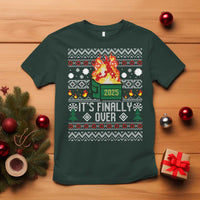 Funny Christmas Lil Dumpster Fire T Shirt It Is Finally Over 2025 - Wonder Print Shop