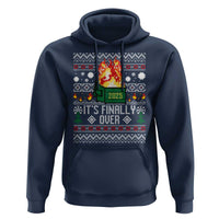 Funny Christmas Lil Dumpster Fire Hoodie It Is Finally Over 2025 - Wonder Print Shop