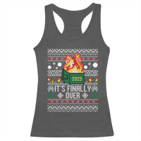 Funny Christmas Lil Dumpster Fire Racerback Tank Top It Is Finally Over 2025 - Wonder Print Shop