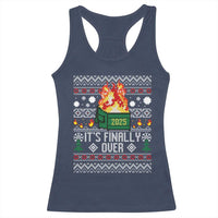 Funny Christmas Lil Dumpster Fire Racerback Tank Top It Is Finally Over 2025 - Wonder Print Shop