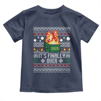 Funny Christmas Lil Dumpster Fire Toddler T Shirt It Is Finally Over 2025 - Wonder Print Shop