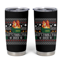 Funny Christmas Lil Dumpster Fire Tumbler Cup It Is Finally Over 2025 - Wonder Print Shop