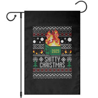 Funny Xmas Lil Dumpster Fire Garden Flag Shitty Christmas Festive Holiday - Wonder Print Shop