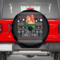 Funny Xmas Lil Dumpster Fire Spare Tire Cover Shitty Christmas Festive Holiday - Wonder Print Shop