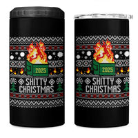 Funny Xmas Lil Dumpster Fire 4 in 1 Can Cooler Tumbler Shitty Christmas Festive Holiday - Wonder Print Shop