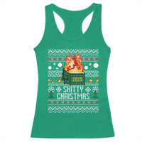 Funny Xmas Lil Dumpster Fire Racerback Tank Top Shitty Christmas Festive Holiday - Wonder Print Shop