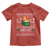 Funny Xmas Lil Dumpster Fire Toddler T Shirt Shitty Christmas Festive Holiday - Wonder Print Shop