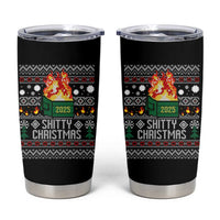 Funny Xmas Lil Dumpster Fire Tumbler Cup Shitty Christmas Festive Holiday - Wonder Print Shop