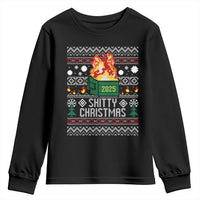 Funny Xmas Lil Dumpster Fire Youth Sweatshirt Shitty Christmas Festive Holiday - Wonder Print Shop
