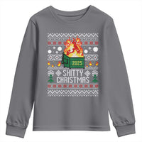 Funny Xmas Lil Dumpster Fire Youth Sweatshirt Shitty Christmas Festive Holiday - Wonder Print Shop