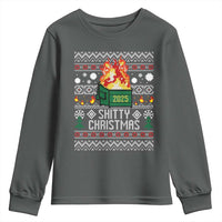Funny Xmas Lil Dumpster Fire Youth Sweatshirt Shitty Christmas Festive Holiday - Wonder Print Shop